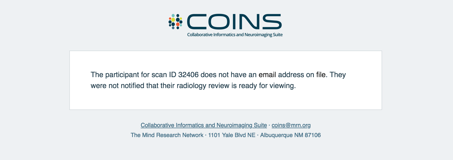 RadiologyEmailFailure.png