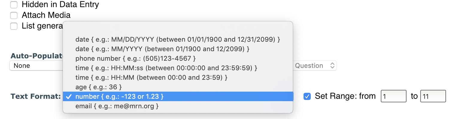 Question Types: Text Input – Welcome to the COINS Support Center!